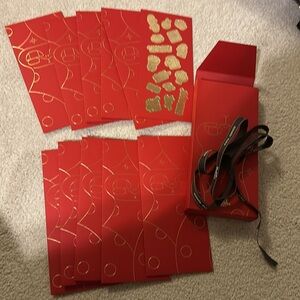 hermes red envelop pack of 10